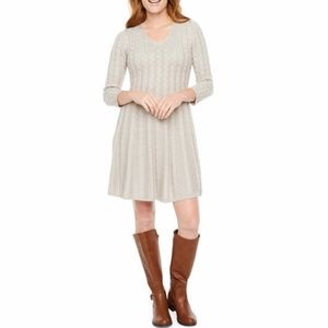 *NEW* Jessica Howard 3/4 Sleeve Sweater Dress